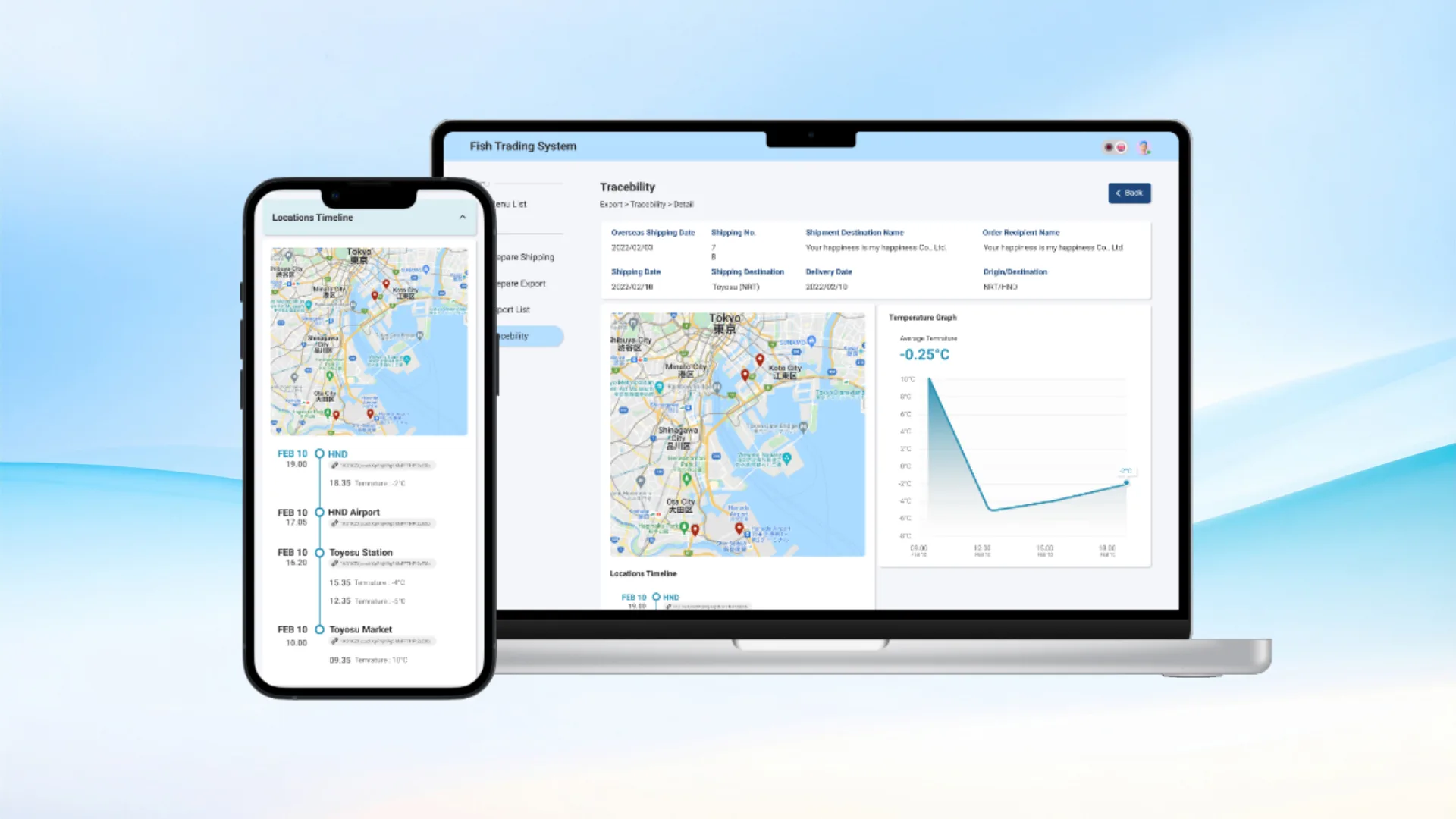 Smart Cold-Chain  — Japan Fisheries Agency | XR AI IoT project by Techno Brave Asia Bangkok