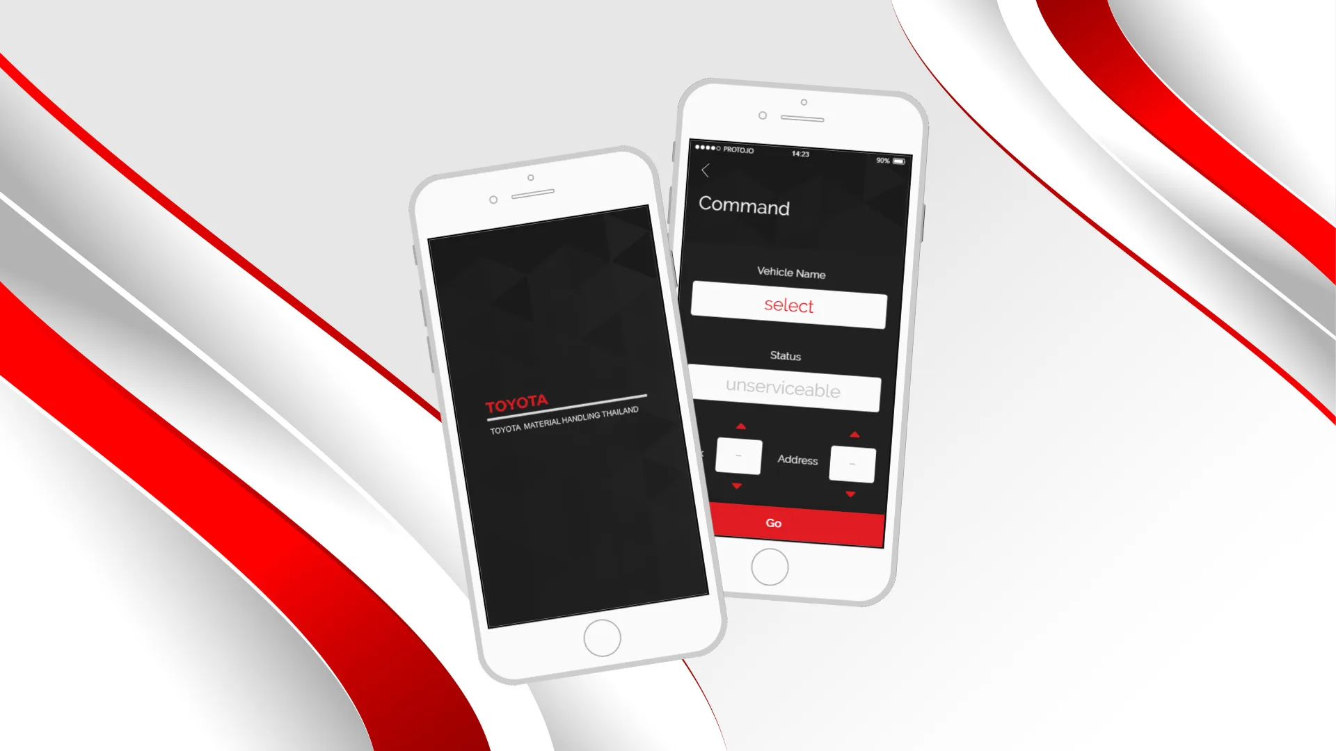 AGV Control App — Toyota Material Handling (Thailand)  | XR AI IoT project by Techno Brave Asia Bangkok