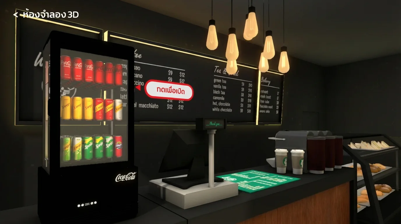 AR Simulation — ThaiNamthip Coca-Cola | XR AI IoT project by Techno Brave Asia Bangkok