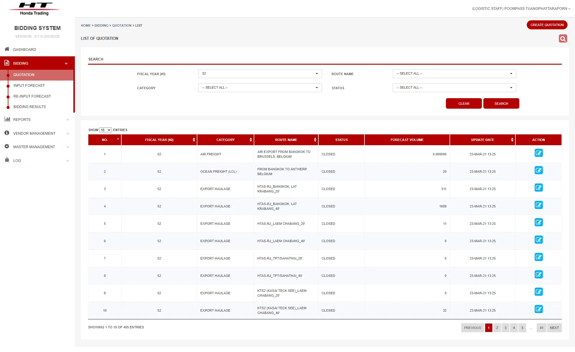 Bidding System  — project gallery image by Techno Brave Asia Bangkok