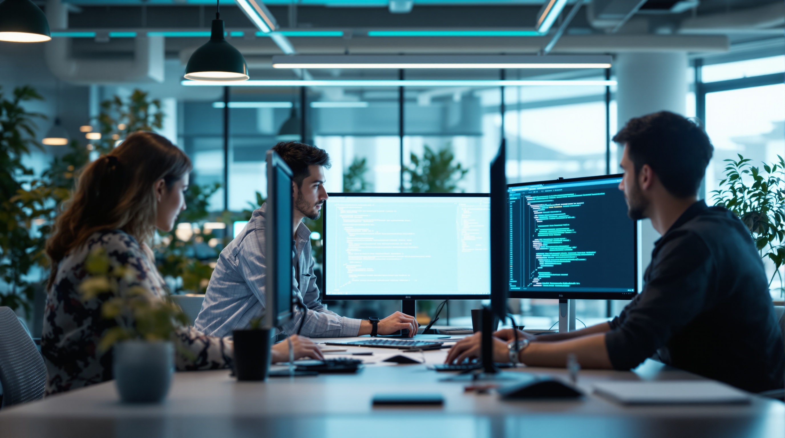 Techno Brave Asia creative team collaborating in modern studio